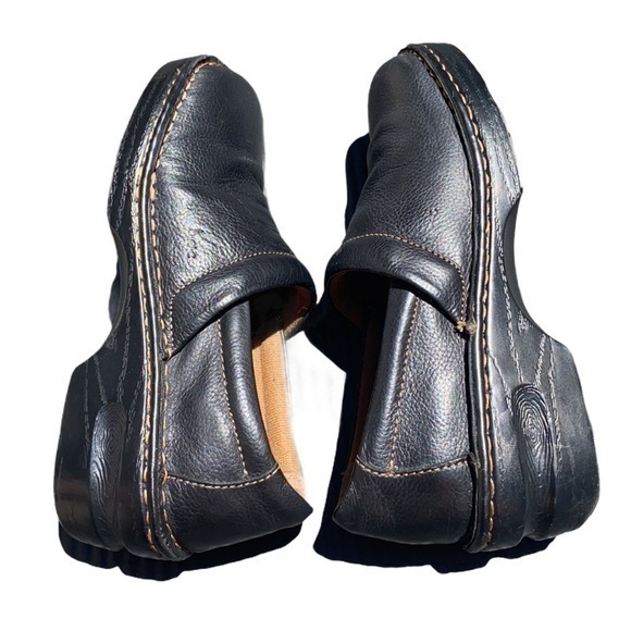 B.O.C. Peggy Leather Clogs women’s size 8 black slip on - Picture 1 of 10